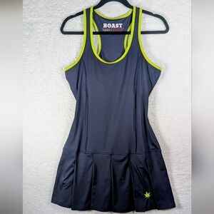 201-Boast Navy and Lime Green Tennis Dress